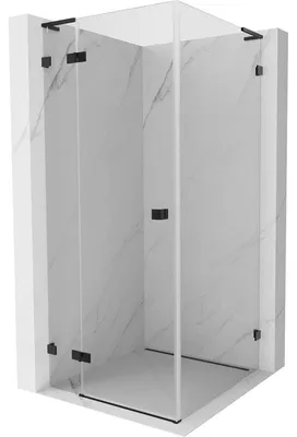 Obrázek produktu pro Mexen Lunar L sprchový kout otevírací levý 80 x 80 cm, transparentní, černý - 834L-080-080-70-00-L