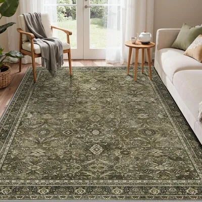 Zdjęcie produktu dla Dywan prany 120x170 cm, brązowy, antypoślizgowy, do salonu