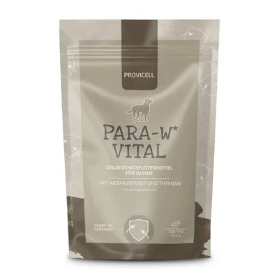 Produktbild von PROVICELL para-W-Vital | Natürliche Kräuter für Hunde, ohne Chemie | Mit Tierärzten entwickelt & hergestellt | 120 Tabletten | kein Anthelminthikum