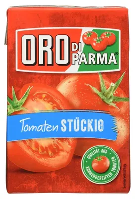 Image de Hengstenberg Oro di Parma Tomates en morceaux et pelées Combibloc 400g