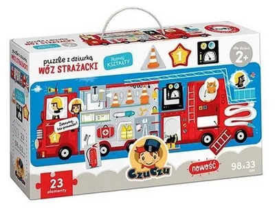Zdjęcie produktu dla Puzzle Wóz Strażacki z Dziurką CzuCzu