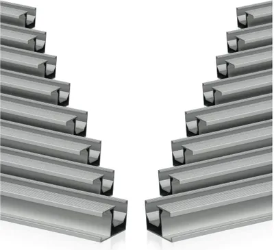 Produktbild von Zelsius Universal Aluminium Montageschiene 150 cm für Solarmodule, Befestigungsschiene, 16 Stück