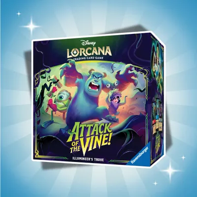 Produktbild von Disney Lorcana Attack of the Vine Illumineer's Trove Englisch – 8 Booster, Zubehör & Aufbewahrungsbox