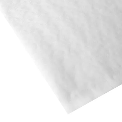 Produktbild von 250 Blatt Papiertischtuch mit Damastprägung eckig 60 cm x 60 cm weiss