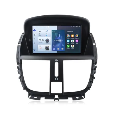 Obrázok produktu pre Zabudované navigačné zariadenia autorádio 2+32G Android13 carplay GPS NAVI RDS SWC DAB Pre Peugeot 207 2006-2015 WIFI 4core