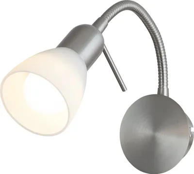 Immagine prodotto di Lampada da parete con interruttore e spina E14 cromo satinato Soma 6300 Rabalux