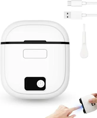 Imagen del producto de Cortauñas eléctrico, 2 en 1, con 3 velocidades, luz LED, recargable por USB, ideal para bebés, adultos y personas mayores.