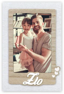 Image de Cadre photo bois « Onkel » 10x15 cm – ZEP Valerio