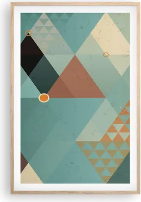 Produktbild von Gerahmtes Poster - Rahmen in heller Eiche - Abstraktion modern - 61x91,5 cm - Wand Bild - Wanddeko - Wandbilder - Wandposter - Bilderrahmen - Bilder - Kunstdruck - Wandbild - P2NPA61x91-3571