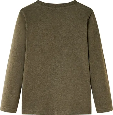 Immagine prodotto di vidaXL Camicia a maniche lunghe bambini cachi melange 104
