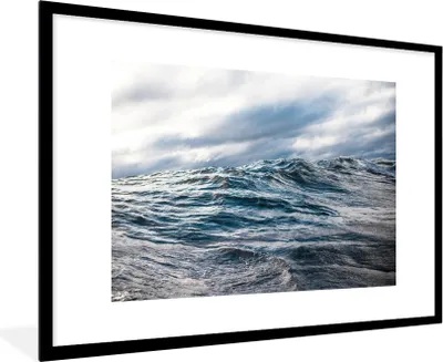 Produktbild von MuchoWow® MuchoWow® Gerahmtes Poster Meer - Golf - Norwegen 90x60 cm - Poster mit zchwarzem Bilderrahmen - Wanddekoration - Fotos