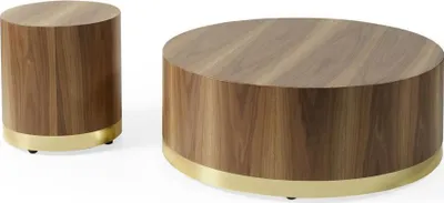 Image de Table basse Table d'appoint Table de salon en bois Tables d'appoint Ronde