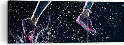 Produktbild von Bild auf Leinwand - Leinwandbild - Laufen Lifestyle Leichtathletik Schuhe - 120x40cm - Wand Bild - Wanddeko - Leinwanddruck - Bilder - Kunstdruck - Leinwand bilder - Wandkunst - CA120x40-2900