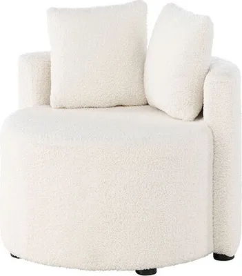 Image de Kelso canapé pour enfants teddy blanc.