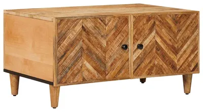 Image de vidaXL Table basse marron 80 x 50 x 40 cm bois massif mangue