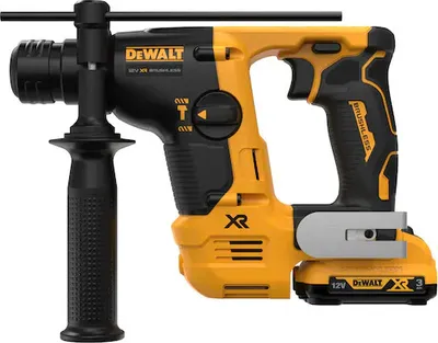 Produktbild von Ultrakompakter Bohrhammer DEWALT SDS-Plus XR 12V - 2 x 3Ah Batterien - DCH072L2-QW