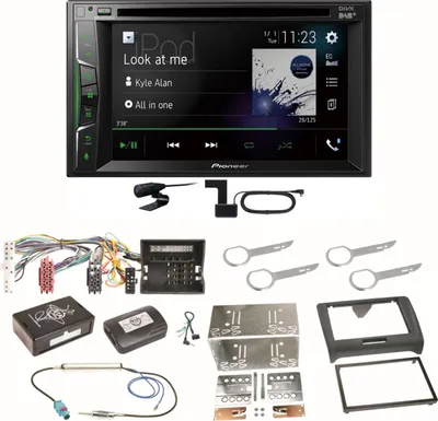 Produktbild von Pioneer AVH-A3200DAB Bluetooth Digitalradio CD MP3 Einbauset für Audi TT 8J