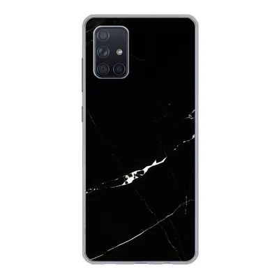 Produktbild von MuchoWow® Handyhülle Schutzhülle Hülle für Samsung Galaxy A51 5G Marmor - Schwarz - Natursteine Silikon Softcase Handy Hülle - Abbildung