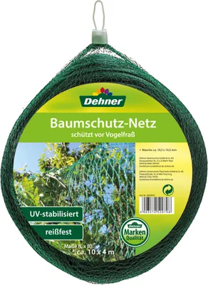Produktbild von Dehner Baumschutz-Netz zum Schutz vor Vogelfraß, ca. 10 x 4 m, Kunststoff, grün