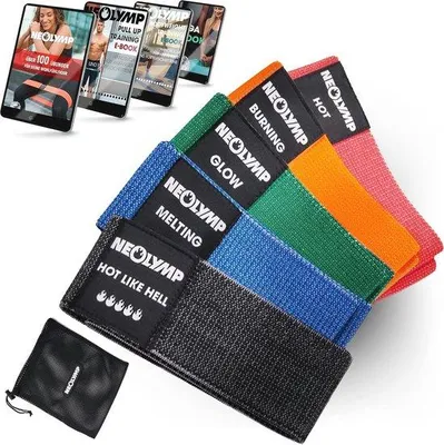 Productafbeelding van Miniband Weerstandsband Set met E-book voor Thuis Fitness - Meer dan 100 Oefeningen