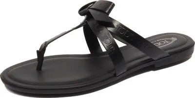 Produktbild von F9650 infradito donna schwarz TOD'S sandalo bow flip flops shoe woman
