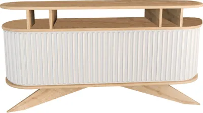Produktbild von Skye Decor, Stor - Oak, White, Kommode, Anrichte, Eiche, 150 x 75 x 43 cm