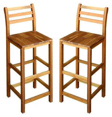Produktbild von Barstuhl aus Akazienholz, 2er Set