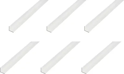 Produktbild von Alberts 6 x Winkelprofil, Aluminium, silberfarbig eloxiert, 50 x 50 x 3 mm, Länge 1 m