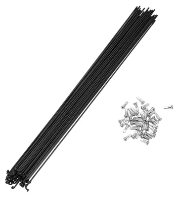 Obrázok produktu pre Spoky 14G 295 mm - Oceľové spoky - 36 kusov - Vylepšenie pre závodné bicykle – Zvýšená odolnosť – Odolnosť proti nárazom – Tlmenie vibrácií – Koleso bicykla