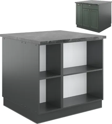 Obrázek produktu pro Kuchyňský ostrov Vicco Fame-Line Zeleno-zlatá Country House/Anthracite 90 cm se zásuvkou, bez pracovní desky, Model 38716