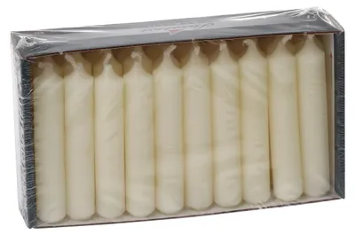 Produktbild von Pyramidenkerzen Champagner 70 x Ø 14 mm, 30 Stück