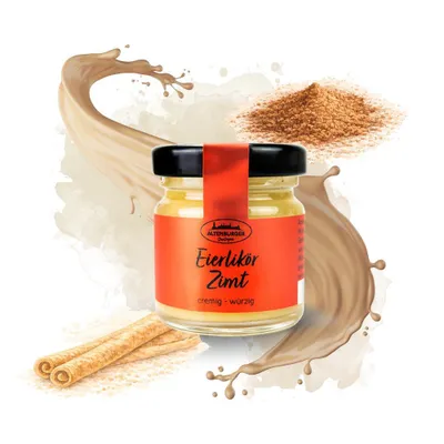 Produktbild von Mini Glas Eierlikör Zimt, 30 ml
