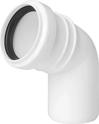 Obrázek produktu pro Úhlové připojení pro instalaci odpadní vody Kloub o průměru potrubí 32 mm úhel 67 stupňů