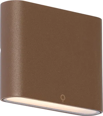 Produktbild von Moderne Außenwandleuchte rostBraun 11,5 cm inkl  LED IP65 Batt