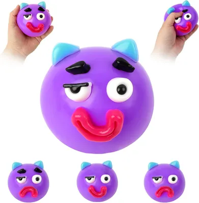 Productafbeelding van Squishy fidget toys - Knijpspeelgoed met verwisselbare hondengezichten - Stressvermindering - Angstoplosser - Cadeau