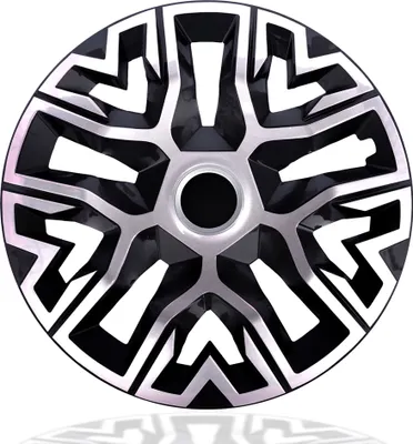 Obrázok produktu pre 4x kryty nábojov 15 palcov NRM THE BEST lemy kolies v striebornej/čiernej farbe