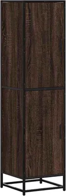 Produktbild von Highboard Braun Eichen-Optik 35,5x35x139cm Holzwerkstoff Metall