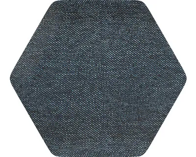 Immagine prodotto di Pannello acustico rivestito da parete Luna 30 denim esagonale - Esagoni 6x15 cm