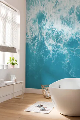 Produktbild von Komar Vlies Fototapete - The Shore  - Größe: 250 x 250 cm (Breite x Höhe) - 5 Bahnen, Wohnzimmer, Schlafzimmer, Tapete
