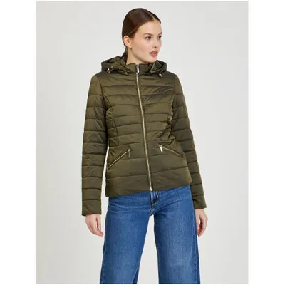 Obrázek produktu pro Khaki dámská prošívaná bunda bunda 42