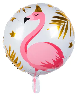 Produktbild von Folienballon Flamingo Tropik 45 cm für Geburtstag - Einheitsgröße