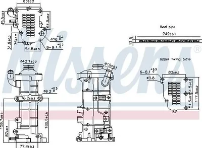 Produktbild von NISSENS 989503 AGR Kühler für IVECO DAILY IV Kasten/Kombi Abgasrückführung