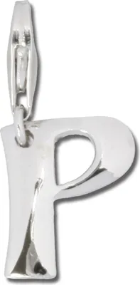 Produktbild von SilberDream Charm Schmuck Armband Anhänger Buchstabe P 925 Echt Silber FC70P