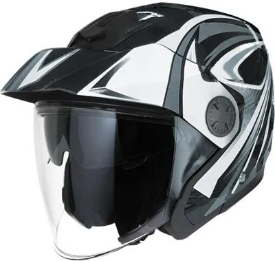 Obrázok produktu pre ROCC 271 Jet helma čierna/biela XXL