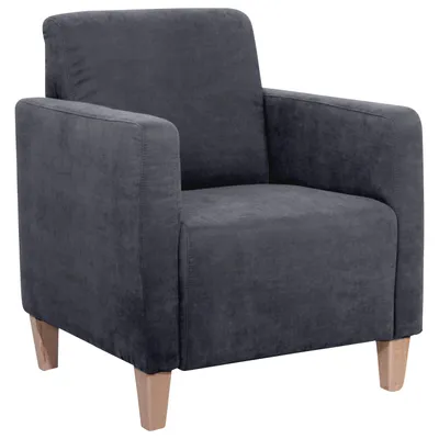 Produktbild von Max Winzer Sessel Milla - Velourstoff anthrazit - Maße: 71 x 70 x 81 cm