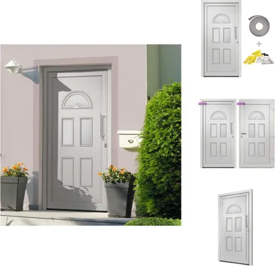 Produktbild von vidaXL Haustür Weiß 110x210 cm - Haustüren