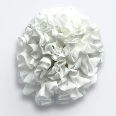 Immagine prodotto di Grande scrunchie in chiffon di mousseline bianco