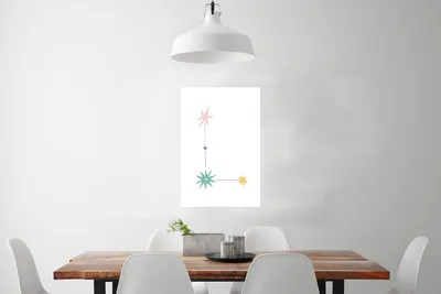 Produktbild von MuchoWow® Poster Alphabet - Kinder - Buchstabe - L 40x60 cm - Plakate für die Wand - Poster Babyzimmer