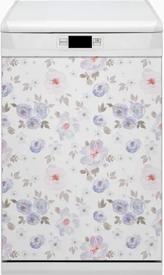 Produktbild von Magnet Folie für Geschirrspüler Magnete  Geschirrspüle Magnet für Spülmaschine 45x80 cm Dekor - Pastellblumen