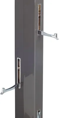 Produktbild von Garderobe Palo in anthrazit hochglanz - MDF mit Nachbildung - 185 x 8 x 4 cm
